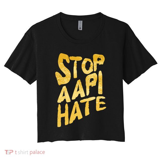 Stop AAPI Hate Painted Crop Top