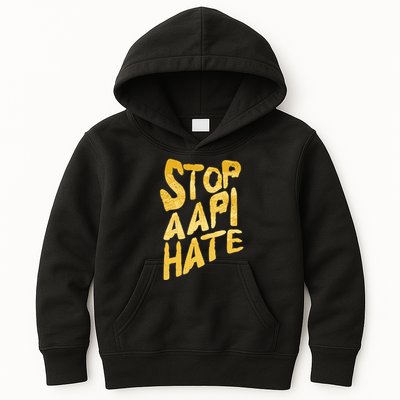 Stop AAPI Hate Painted Kids Hoodie