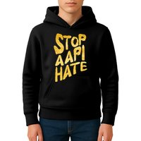 Stop AAPI Hate Painted Kids Hoodie