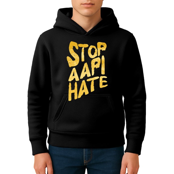 Stop AAPI Hate Painted Kids Hoodie