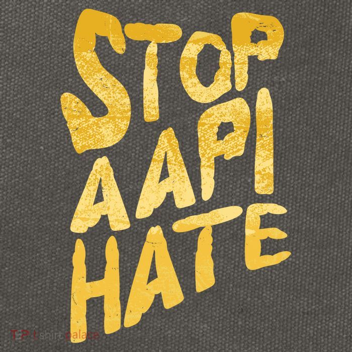 Stop AAPI Hate Painted Cotton Canvas Backpack