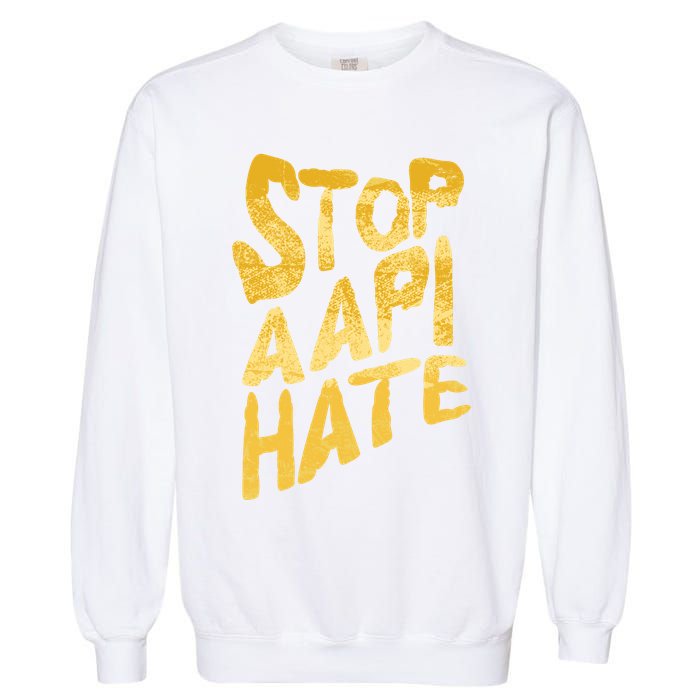 Stop AAPI Hate Painted Garment-Dyed Sweatshirt