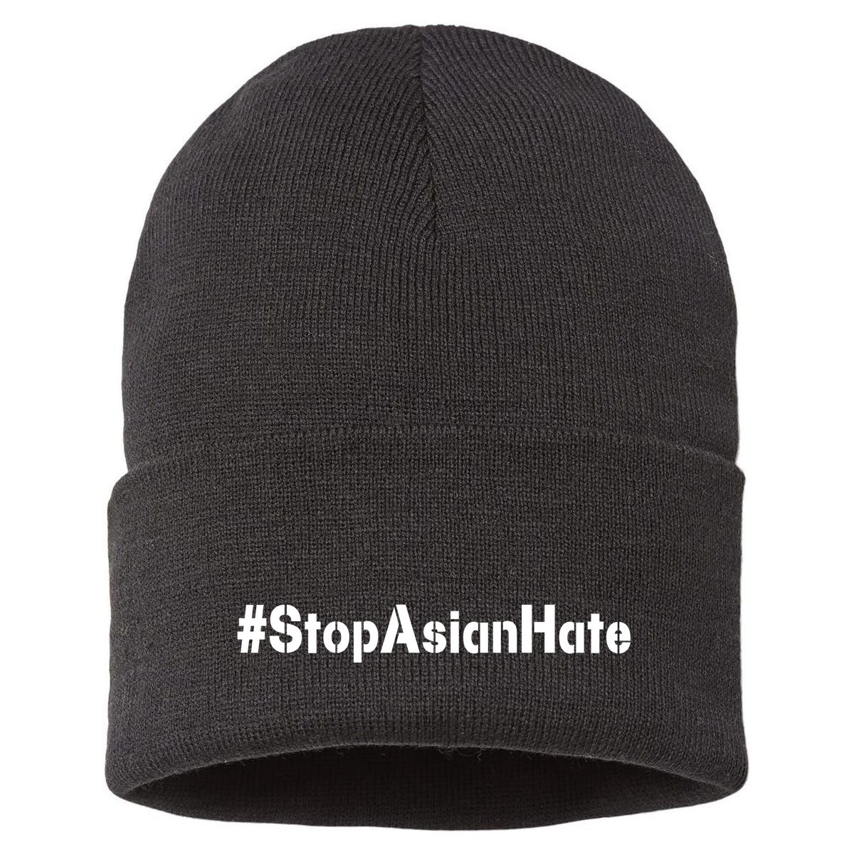Stop Asian Hate  Sustainable Knit Beanie