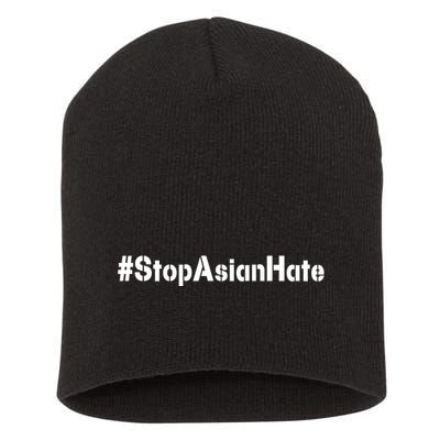 Stop Asian Hate  Short Acrylic Beanie