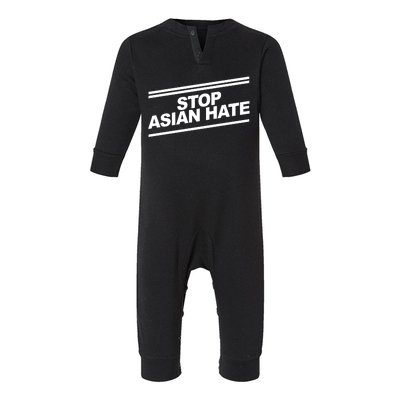 Stop Asian Hate Movement Infant Fleece One Piece