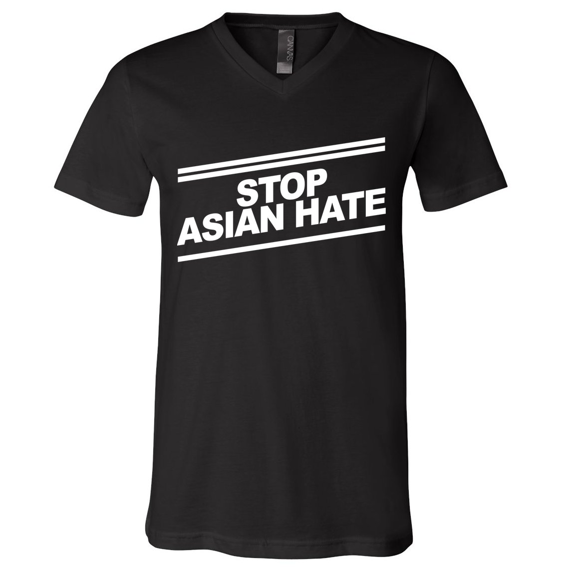Stop Asian Hate Movement V-Neck T-Shirt