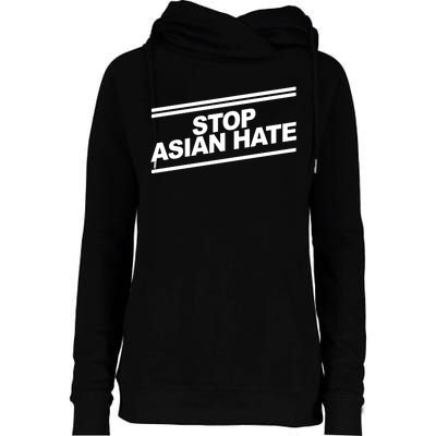 Stop Asian Hate Movement Womens Funnel Neck Pullover Hood