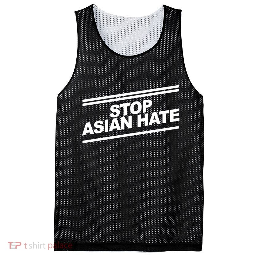Stop Asian Hate Movement Mesh Reversible Basketball Jersey Tank