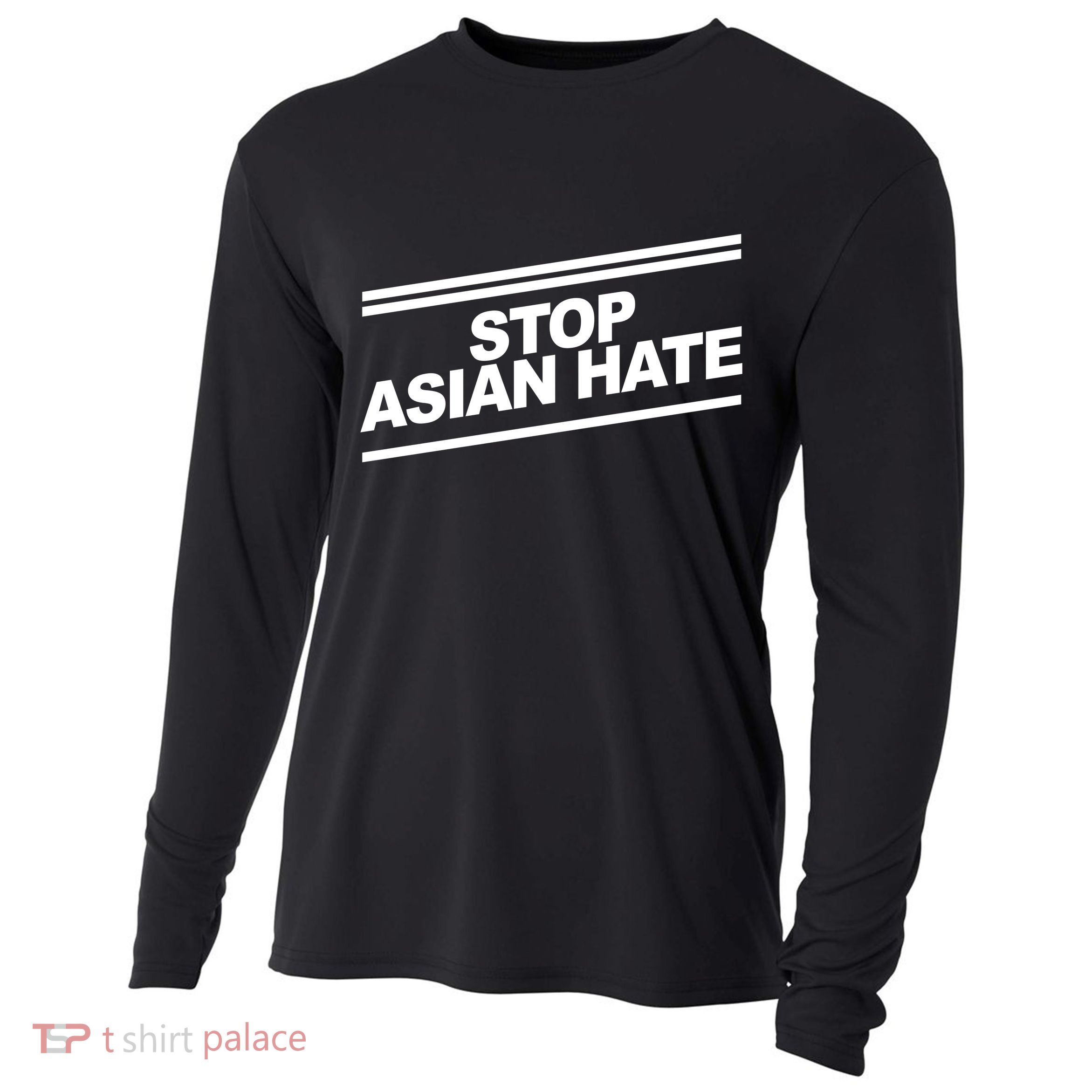 Stop Asian Hate Movement Cooling Performance Long Sleeve Crew