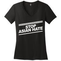 Stop Asian Hate Movement Women's V-Neck T-Shirt