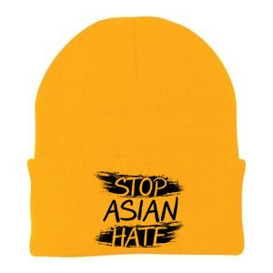 Stop Asian Hate Protest Support Knit Cap Winter Beanie