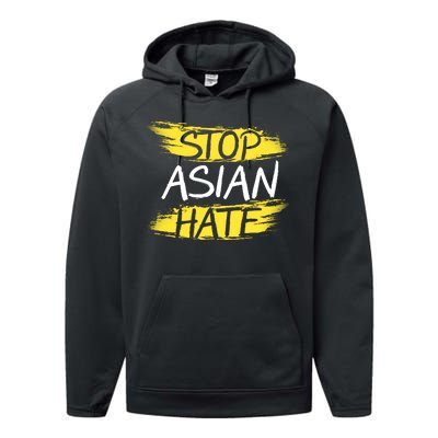 Stop Asian Hate Protest Support Performance Fleece Hoodie