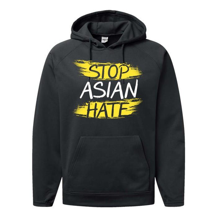 Stop Asian Hate Protest Support Performance Fleece Hoodie