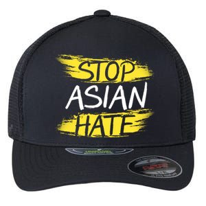 Stop Asian Hate Protest Support Flexfit Unipanel Trucker Cap