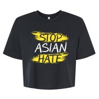 Stop Asian Hate Protest Support Bella+Canvas Jersey Crop Tee