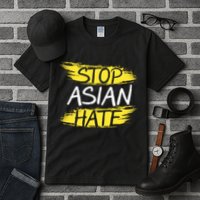 Stop Asian Hate Protest Support Tall T-Shirt