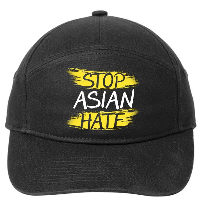 Stop Asian Hate Protest Support 7-Panel Snapback Hat