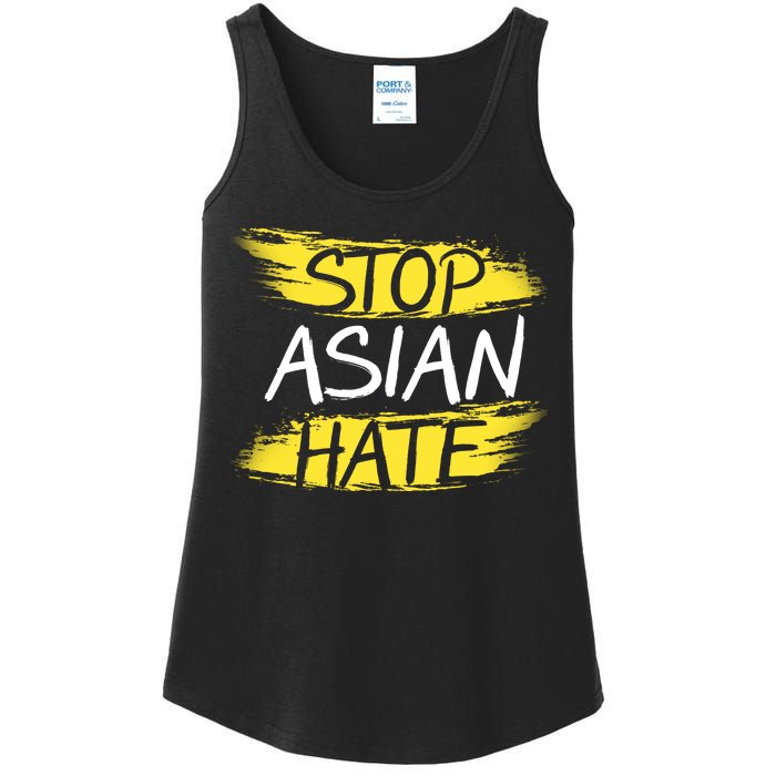 Stop Asian Hate Protest Support Ladies Essential Tank