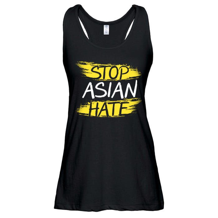 Stop Asian Hate Protest Support Ladies Essential Flowy Tank