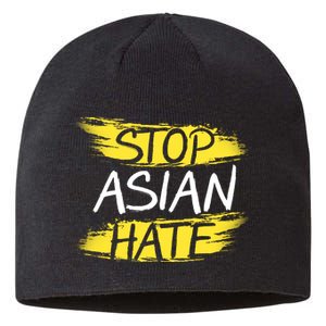 Stop Asian Hate Protest Support Sustainable Beanie