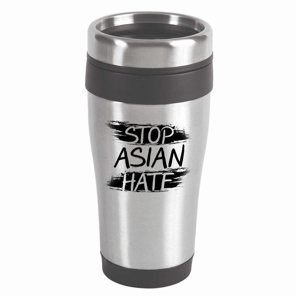 Stop Asian Hate Protest Support 16oz Travel Tumbler