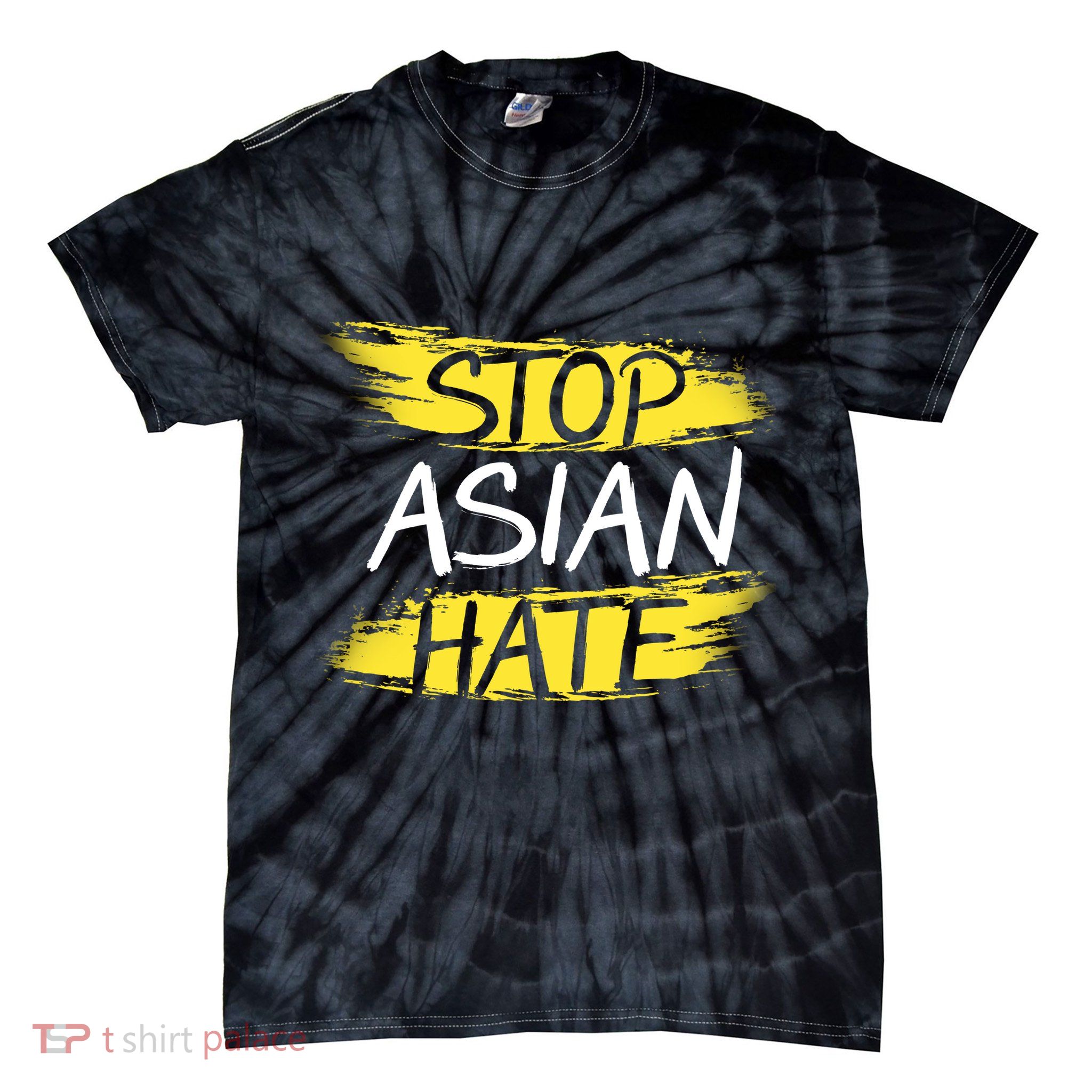 Stop Asian Hate Protest Support Tie-Dye T-Shirt