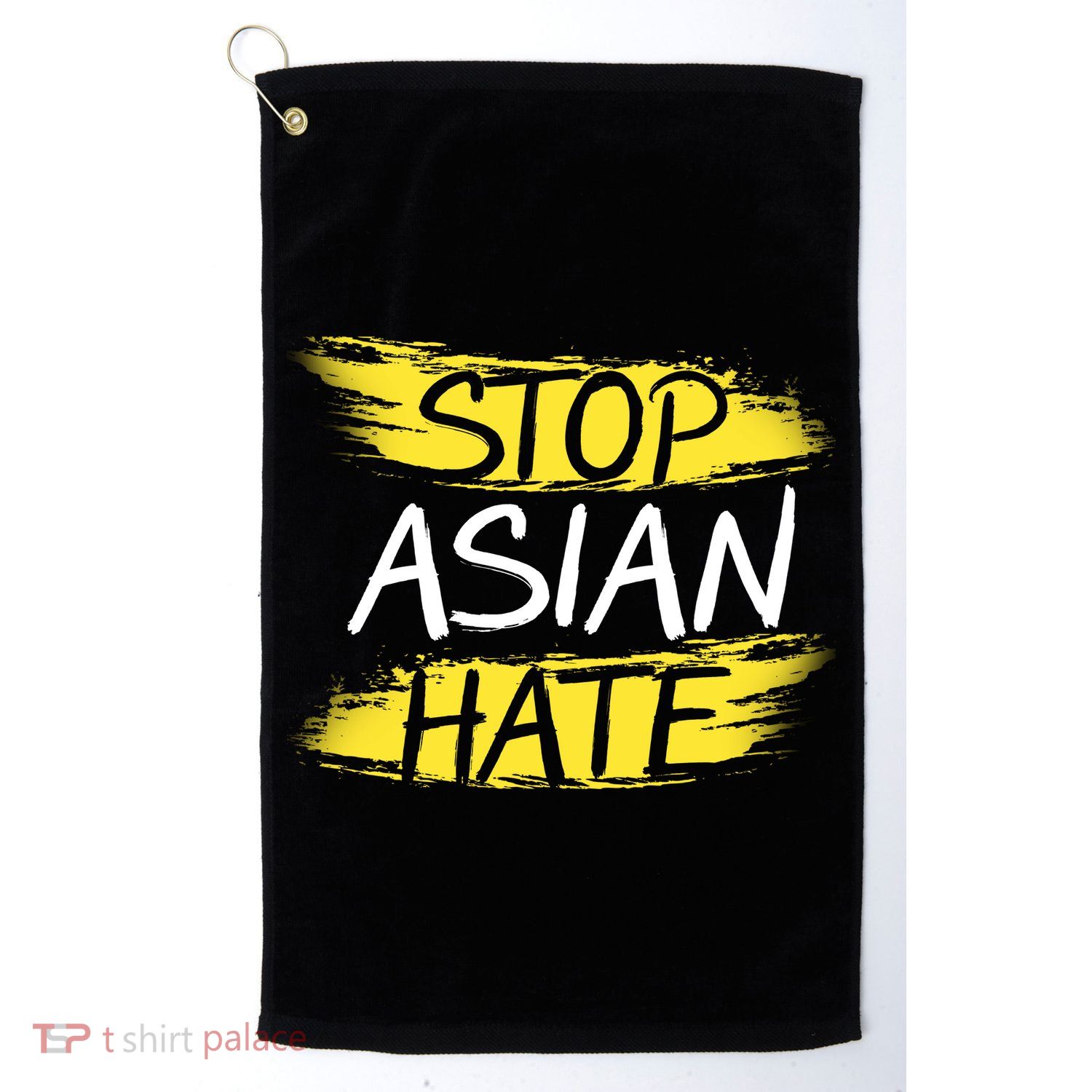 Stop Asian Hate Protest Support Golf Towel