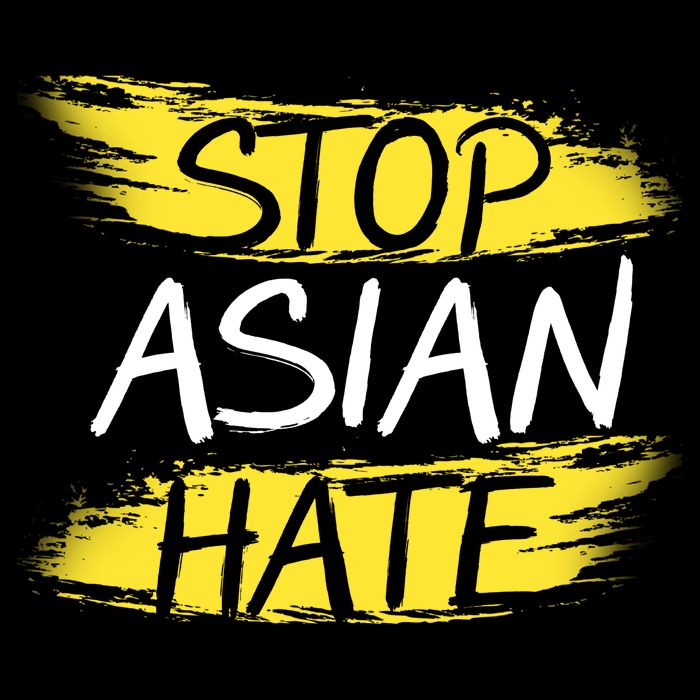 Stop Asian Hate Protest Support Women's V-Neck T-Shirt