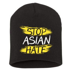 Stop Asian Hate Protest Support Short Acrylic Beanie