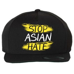 Stop Asian Hate Protest Support Wool Snapback Cap