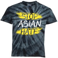 Stop Asian Hate Protest Support Kids Tie-Dye T-Shirt