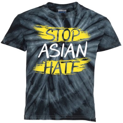 Stop Asian Hate Protest Support Kids Tie-Dye T-Shirt