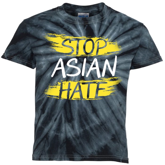 Stop Asian Hate Protest Support Kids Tie-Dye T-Shirt