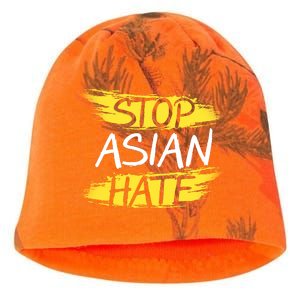 Stop Asian Hate Protest Support Kati - Camo Knit Beanie