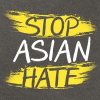 Stop Asian Hate Protest Support Cotton Canvas Backpack