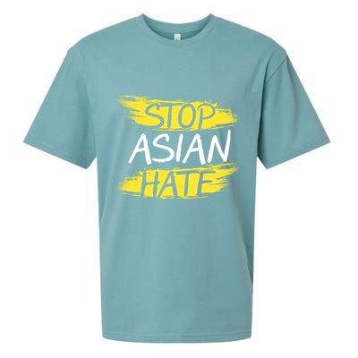 Stop Asian Hate Protest Support Sueded Cloud Jersey T-Shirt