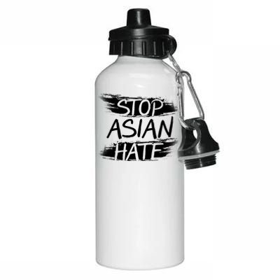 Stop Asian Hate Protest Support Aluminum Water Bottle