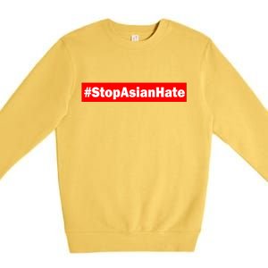 Stop Asian Hate Racism AAPI Premium Crewneck Sweatshirt