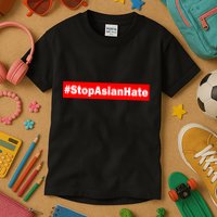 Stop Asian Hate Racism AAPI Kids T-Shirt