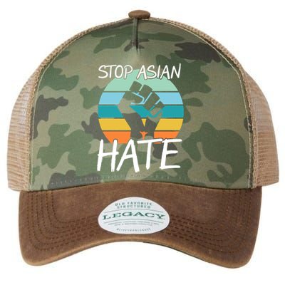 Stop Asian Hate Stand Strong Legacy Tie Dye Trucker Hat