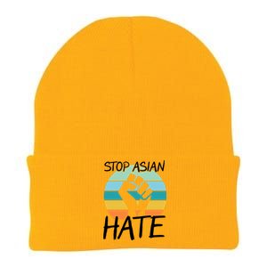 Stop Asian Hate Stand Strong Knit Cap Winter Beanie