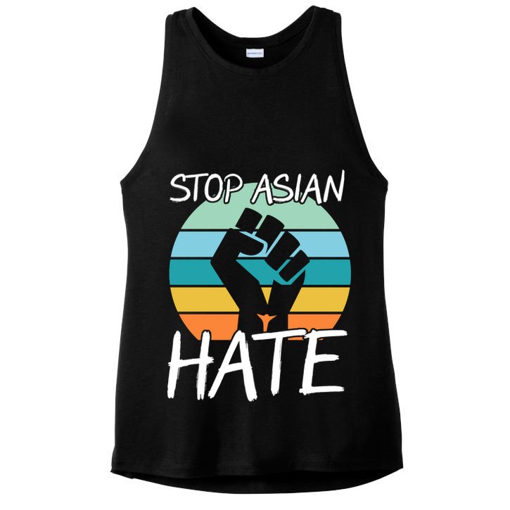 Stop Asian Hate Stand Strong Ladies PosiCharge Tri-Blend Wicking Tank