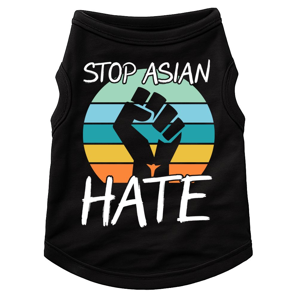 Stop Asian Hate Stand Strong Doggie Tank