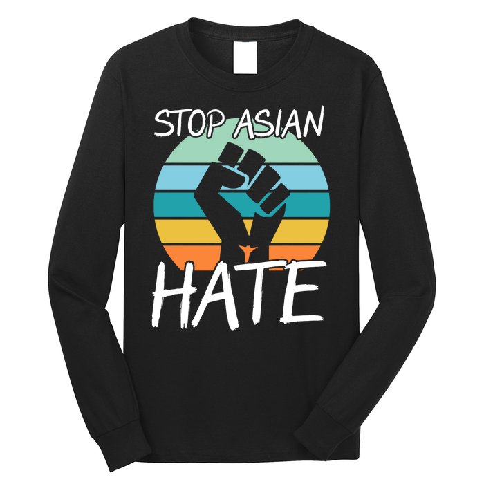 Stop Asian Hate Stand Strong Long Sleeve Shirt