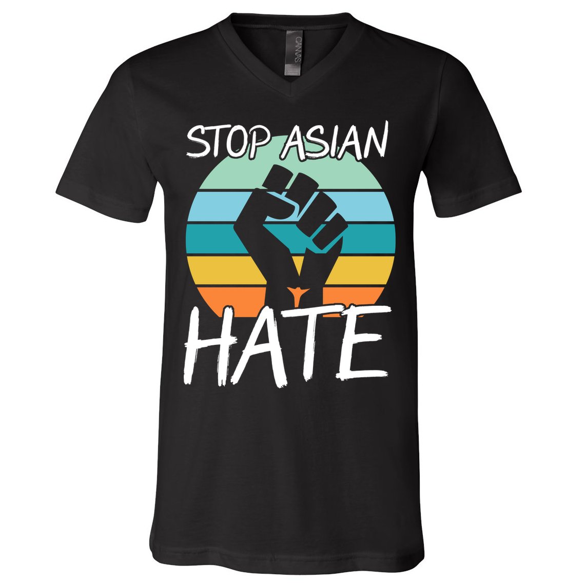 Stop Asian Hate Stand Strong V-Neck T-Shirt