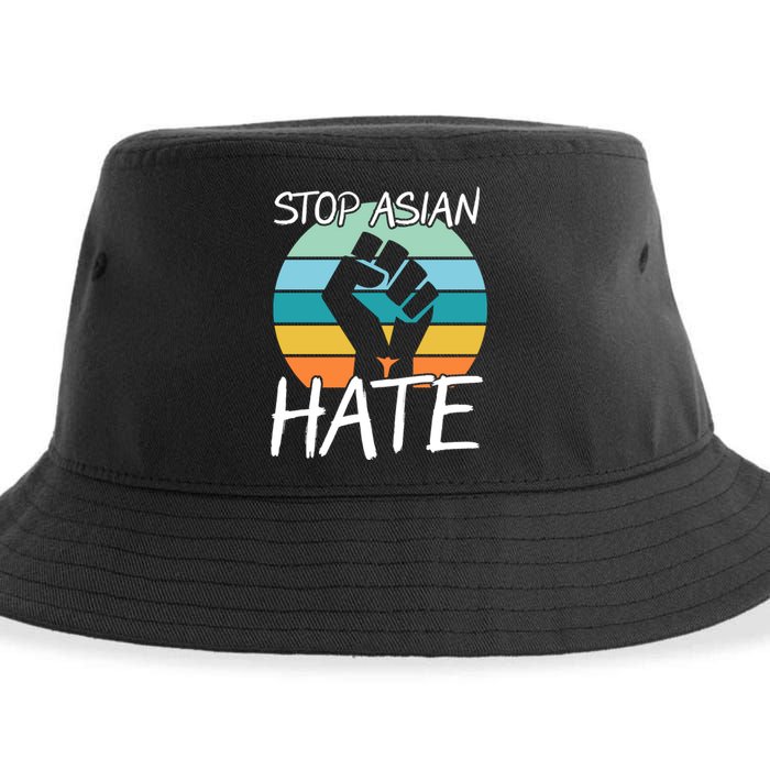 Stop Asian Hate Stand Strong Sustainable Bucket Hat