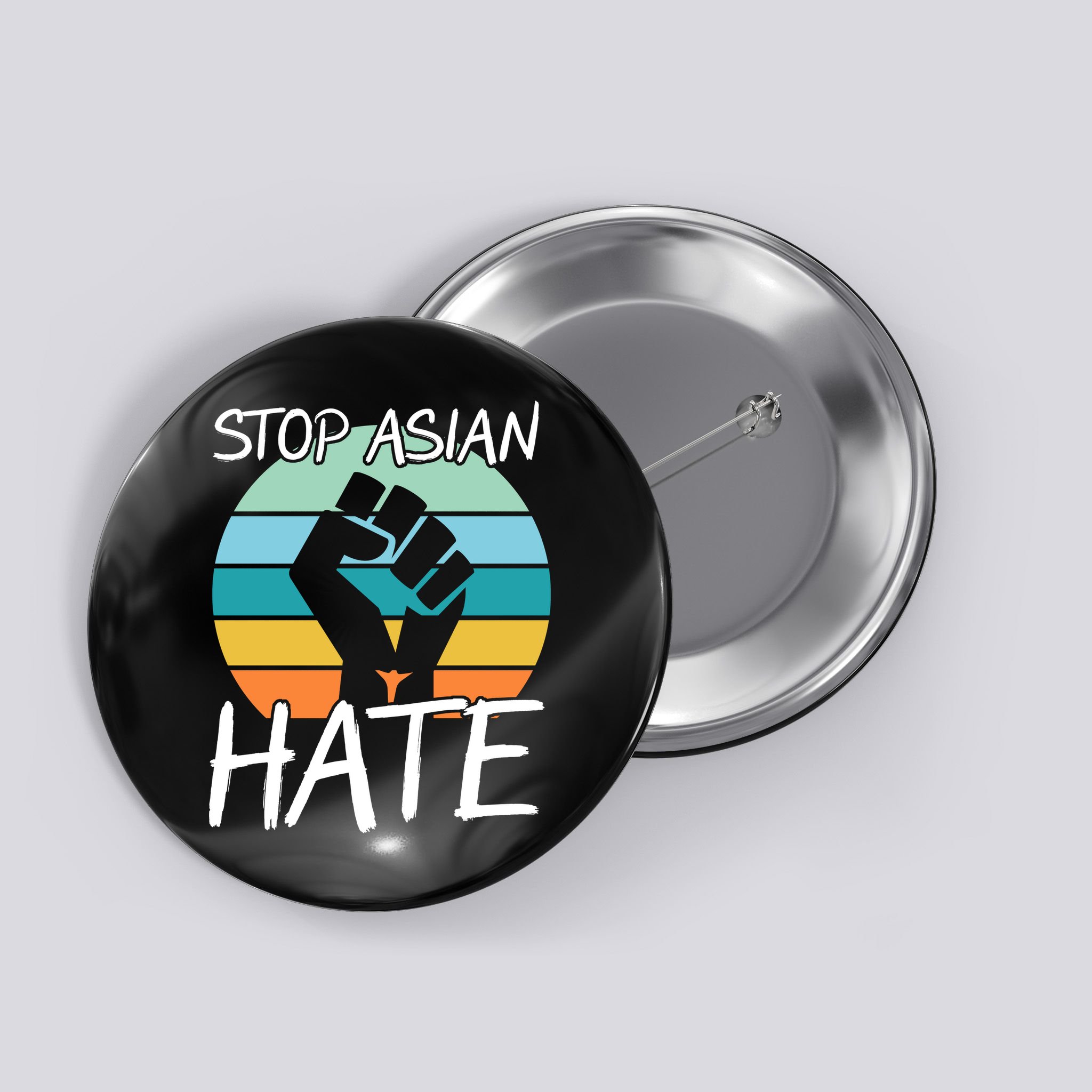 Stop Asian Hate Stand Strong Button