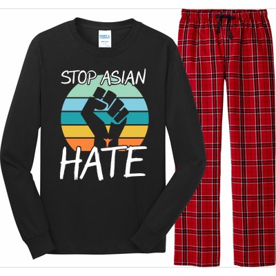 Stop Asian Hate Stand Strong Long Sleeve Pajama Set