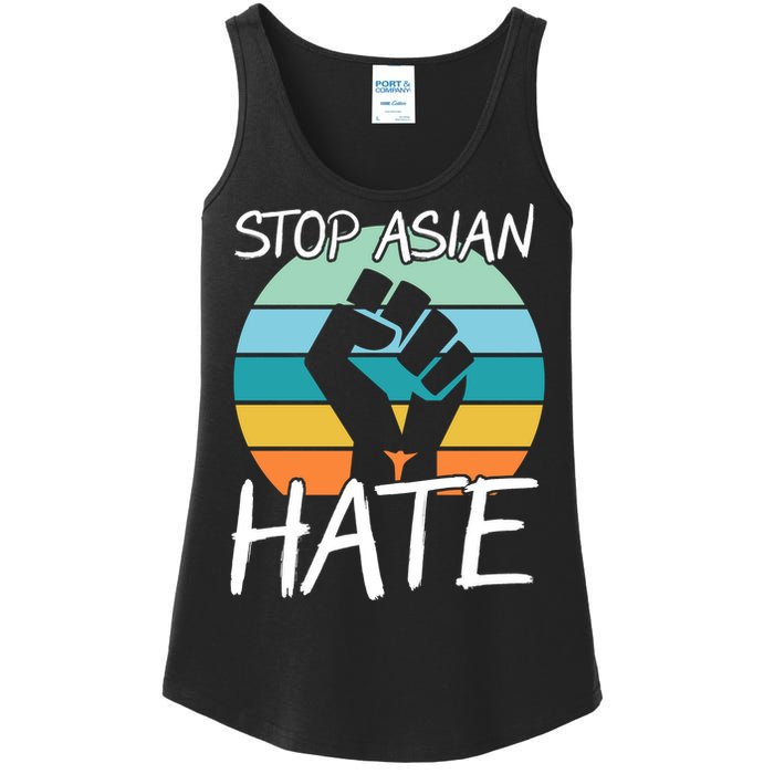 Stop Asian Hate Stand Strong Ladies Essential Tank