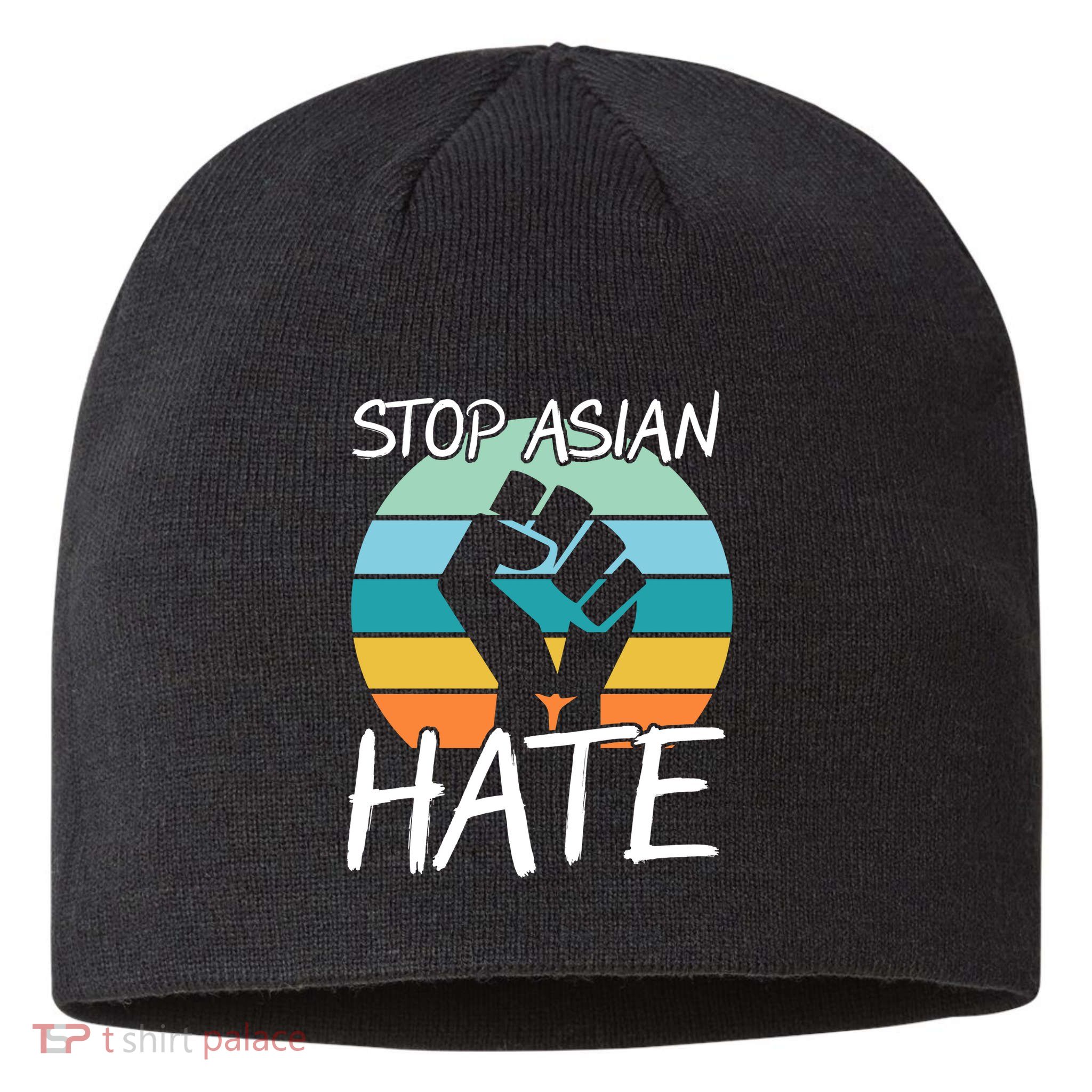 Stop Asian Hate Stand Strong Sustainable Beanie